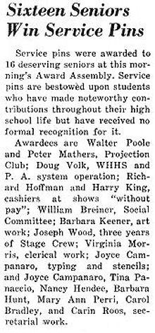 16 seniors win service pins article